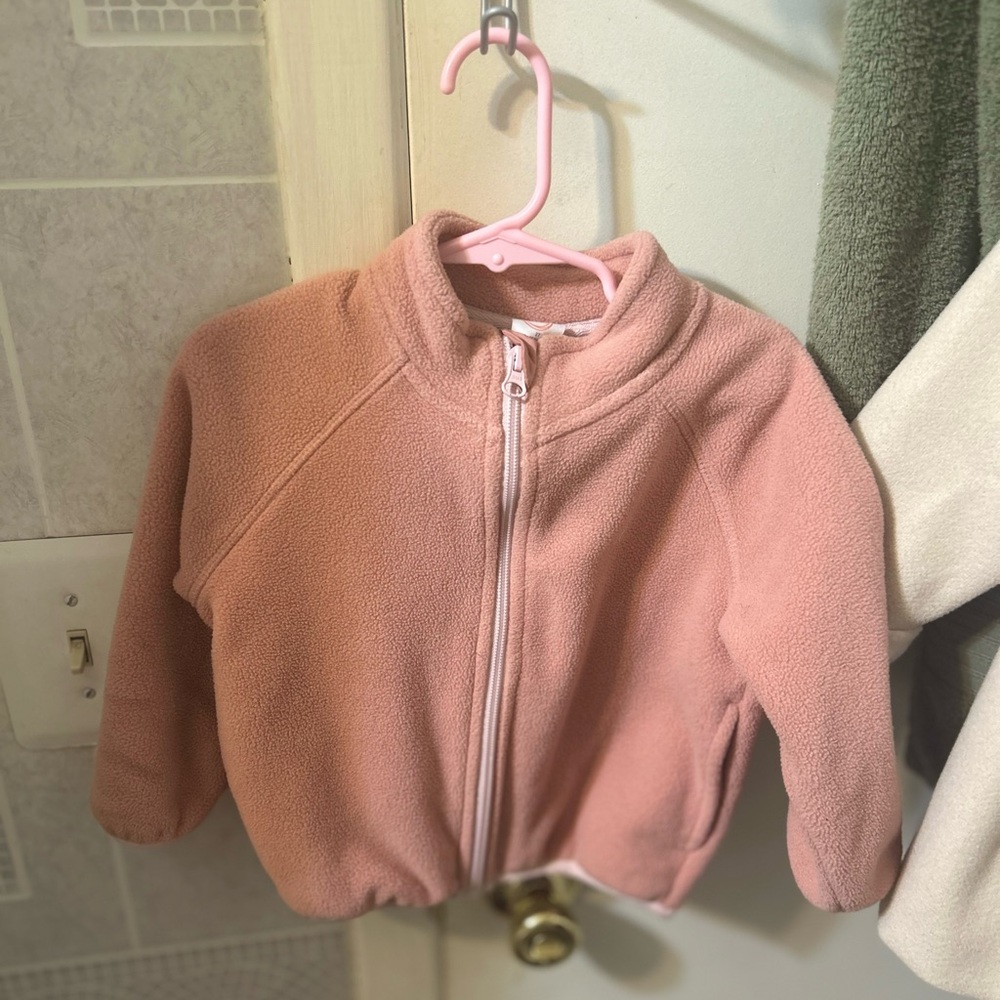 Pink toddler jacket, no hoodie